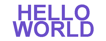 Animate Hello World in JavaScript 
