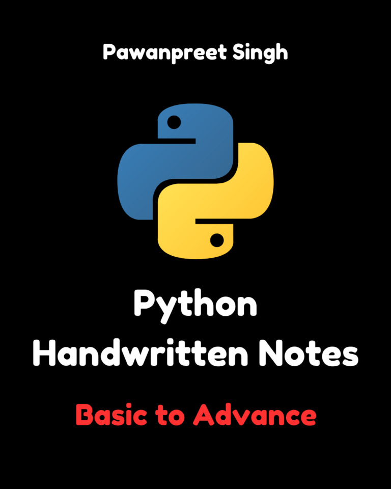 Python Handwritten Notes